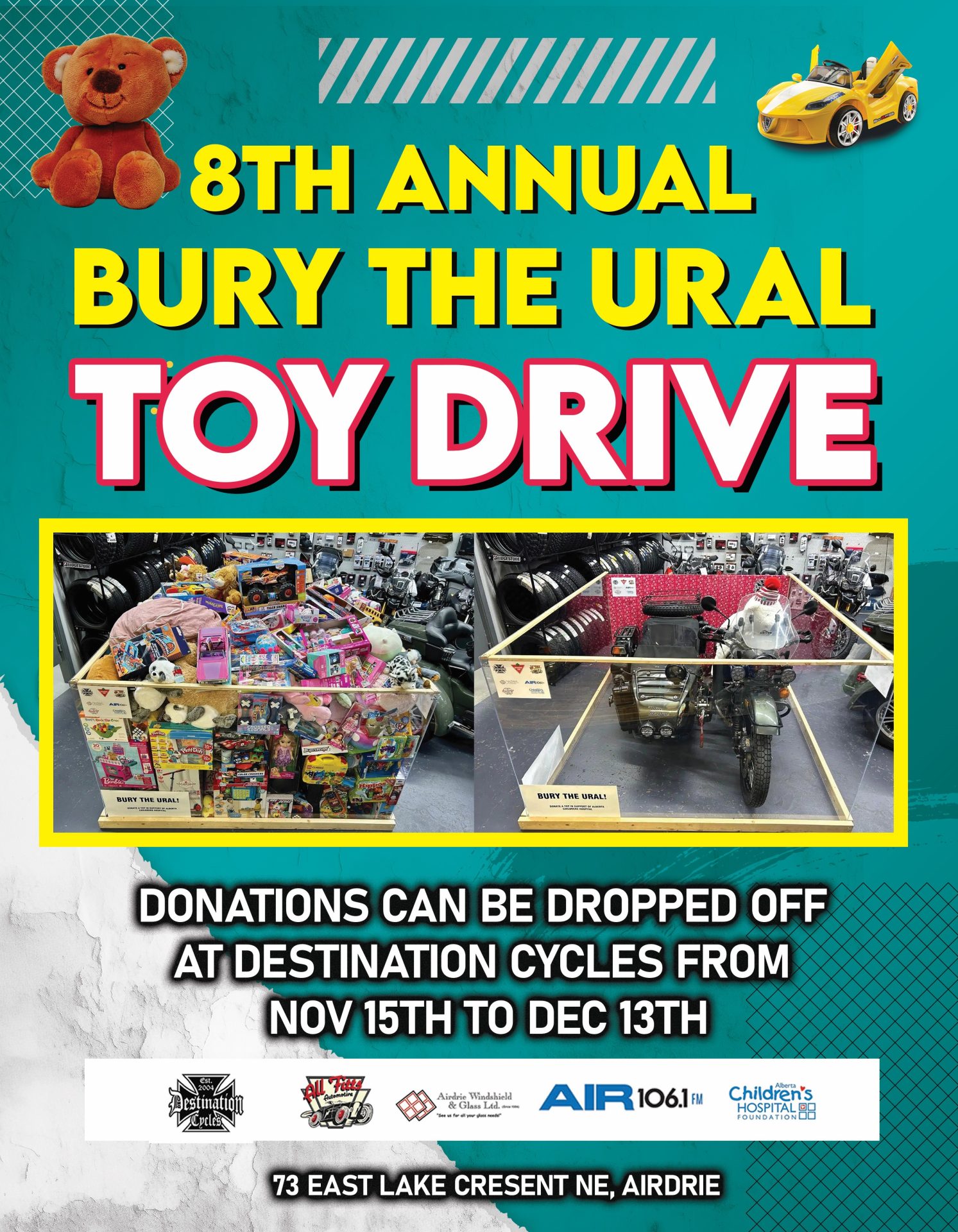 8th Annual Bury the Ural Toy Drive Bury the Ural